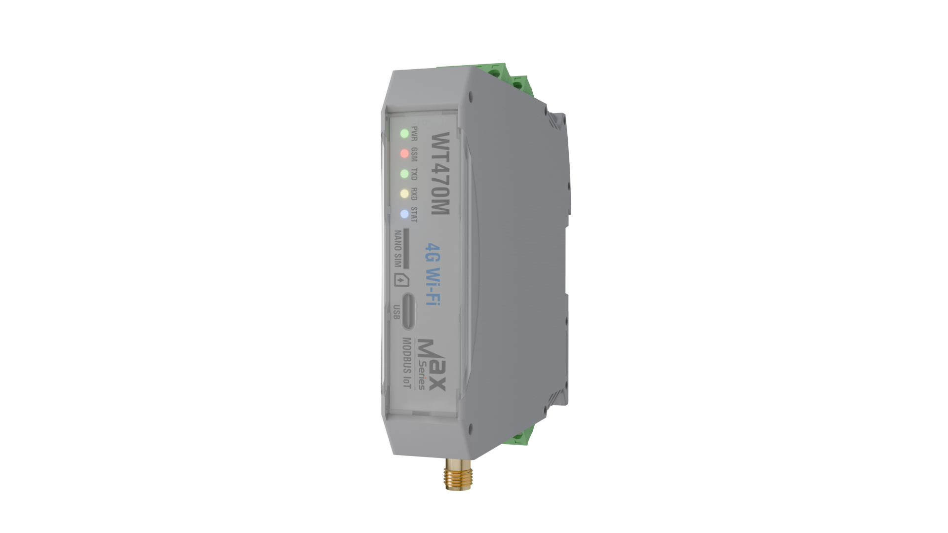 WT470M MAX Series industrial gateway with expanded I/O